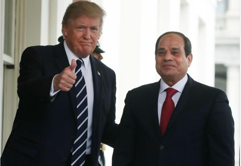 ترامب يثني على جهود السيسي الإقليمية ويؤكد التنسيق المصري لوقف الحرب في غزة