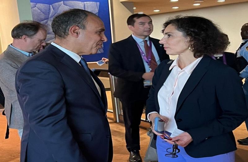 وزير الخارجية يلتقي مع المفوضة الأوروبية لإدارة الأزمات