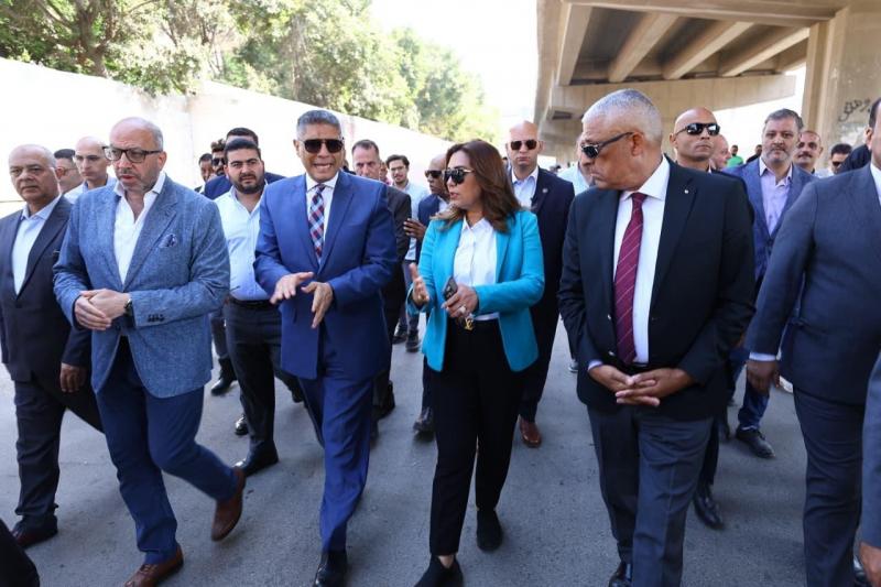 وزيرة التنمية ومحافظ الجيزة يتفقدان أعمال تطوير محيط مستشفى بولاق الدكرور
