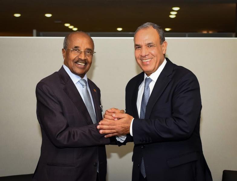 وزير الخارجية يلتقي نظيره الإريتري
