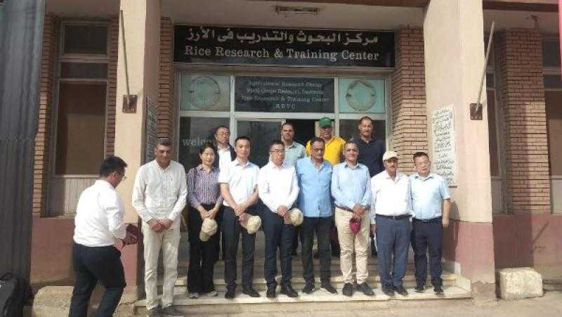 وفد صيني رفيع يزور مركز بحوث الأرز بسخا لتعزيز التعاون الزراعي