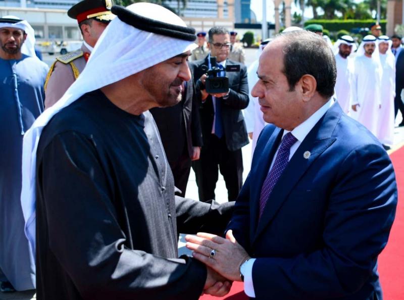 الرئيس السيسي يشيد بالتطور الملحوظ في التعاون بين مصر والإمارات