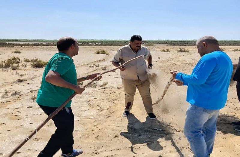 البيئة تواجه عمليات الصيد المخالف مرة ثانية بمحمية أشتوم الجميل| صور