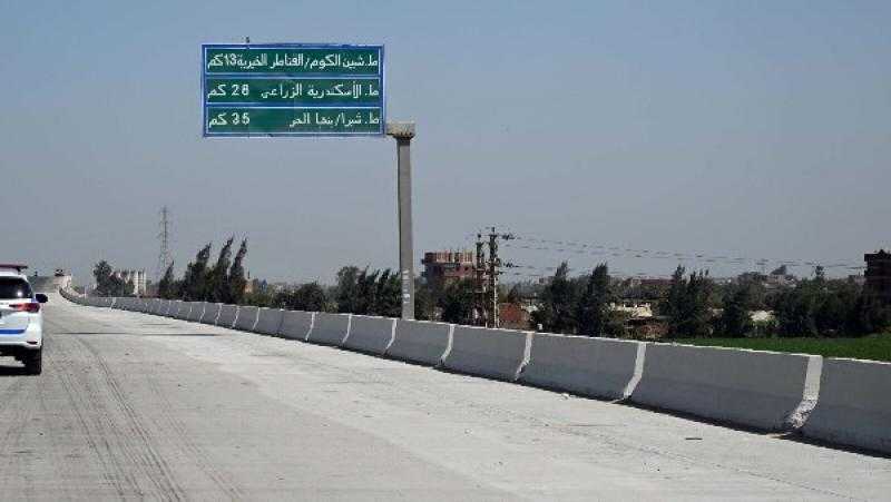 رئيس الوزراء يفتتح المحور المروري الجديد لمدخل شبين الكوم