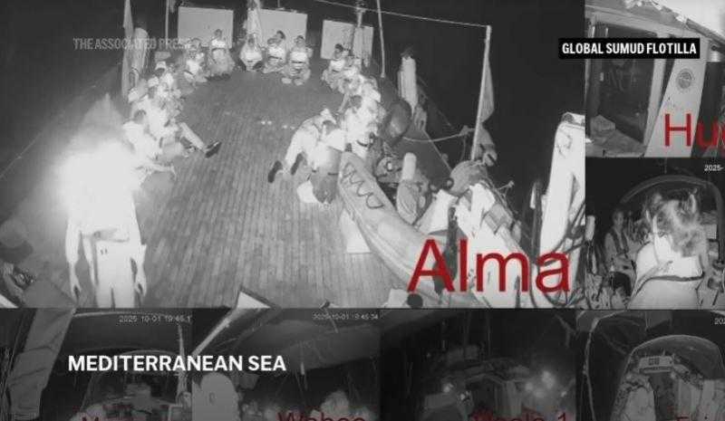 إسرائيل تعتقل 25 ناشطا تركيا في أسطول الصمود العالمي