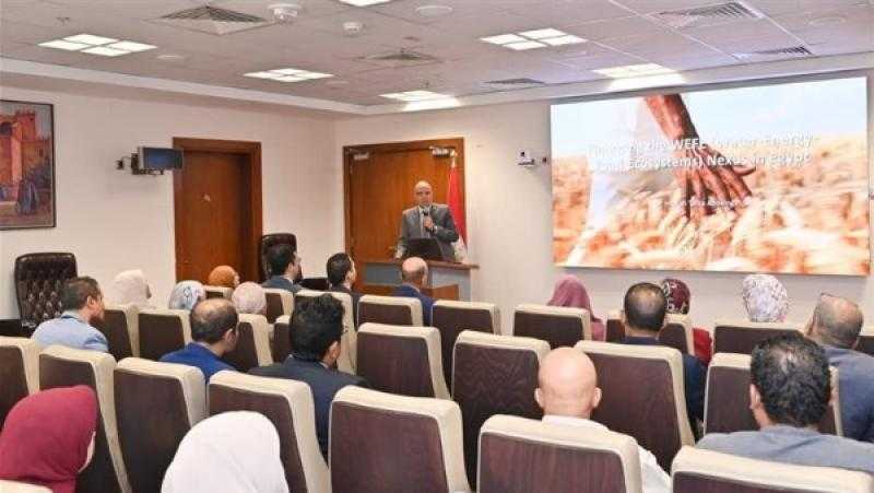 وزير الري يشهد ختام سلسلة محاضرات ”الترابط بين المياه والغذاء والطاقة والنظم البيئية”