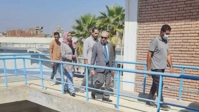 رئيس ”مياه القليوبية” يتابع أعمال الصيانة بمحطة مياه العبادلة بطوخ