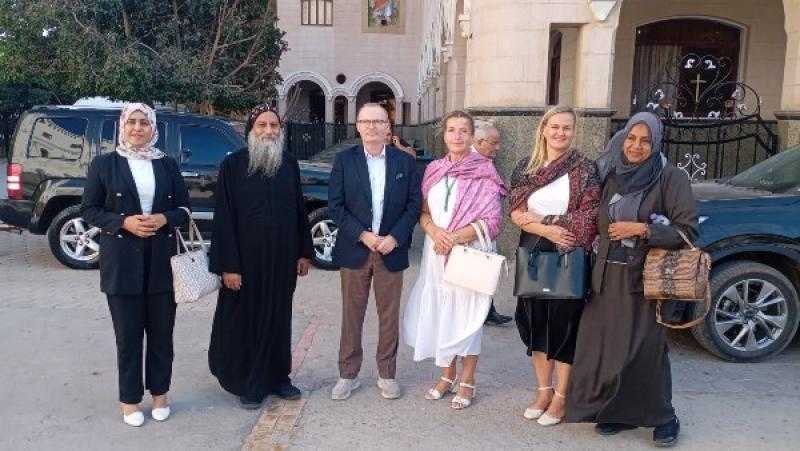 السفير التشيكي يزور دير المحرق بالقوصية ضمن جولته في أسيوط