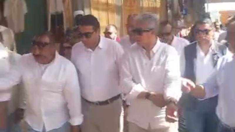 وزير الآثار يتفقد معبد خنوم بإسنا والسوق السياحي في الأقصر