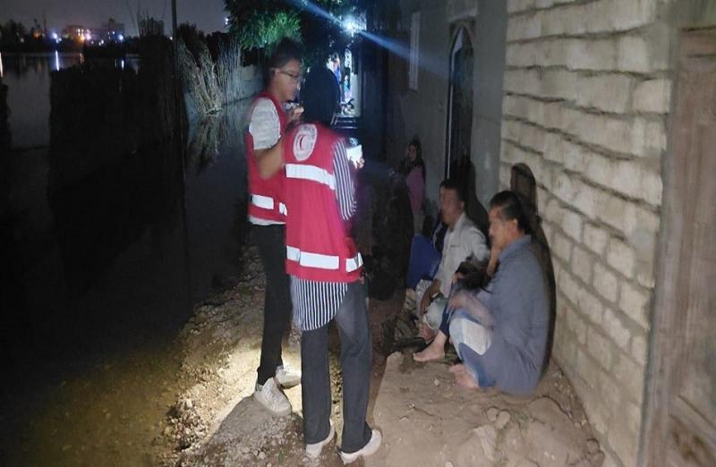 الهلال الأحمر المصري يرفع درجة الاستعداد القصوى لمواجهة ارتفاع منسوب نهر النيل|صور