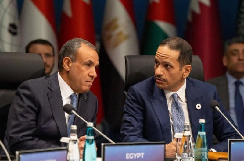 وزيرا خارجية مصر وقطر يشددان على ثوابت الموقف العربي الداعي لوقف حرب غزة