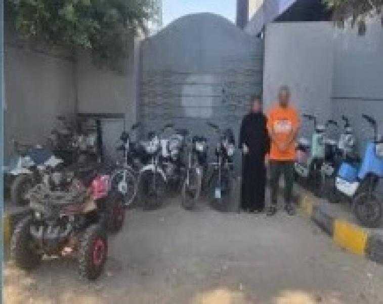 ضبط المتورطين فى فيديو تأجير دراجات نارية لطلاب المدارس بالجيزة