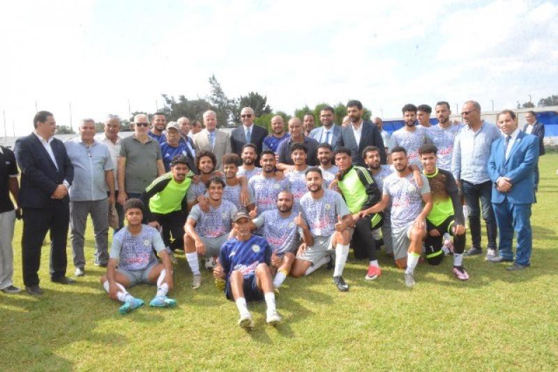 محافظ الغربية يفتتح الملعب الخماسي المطور في نادي اتحاد بسيون