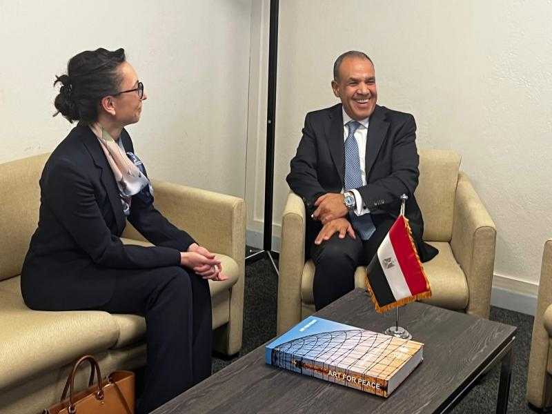 وزير الخارجية يلتقي المندوبة الدائمة لجمهورية مولدوفا لدى اليونسكو والرئيس الحالي لمجموعة دول شرق ووسط أوروبا