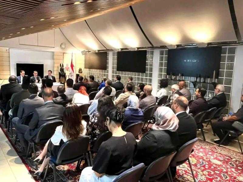 السفير المصري يلتقي برموز وأعضاء الجالية المصرية باليابان