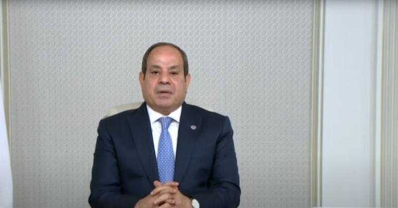الرئيس السيسي: مصر تواجه تحديات جسيمة في ملف المياه فهي تصنف ضمن الدول الأكثر ندرة