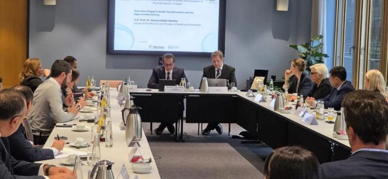 وزير الصحة يعقد اجتماعًا مع ممثلي التحالف الصحي الألماني لتعزيز التعاون المشترك بين الجانبين