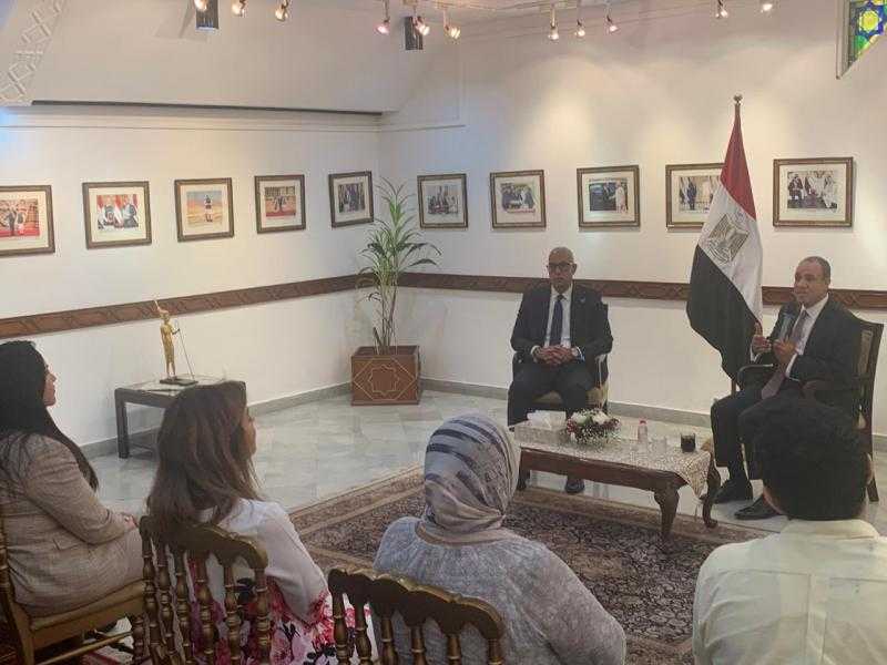 وزير الخارجية يلتقي أعضاء الجالية المصرية بالهند| صور