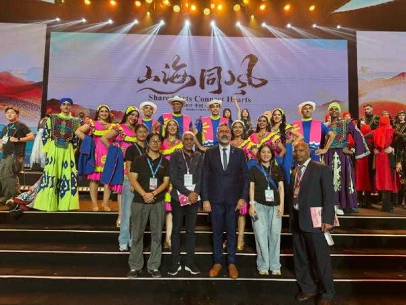 الحرية للفنون الشعبية تمثل مصر فى الدورة الـ 13 لمهرجان الصين الدولي للفنون