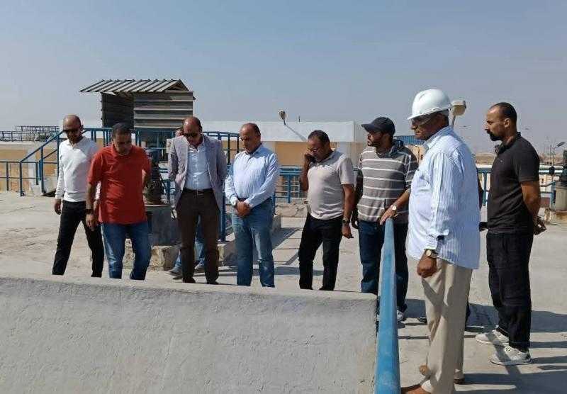 رئيس جهاز مدينة العبور يتابع أعمال رفع الكفاءة بمحطة المياه الرئيسية