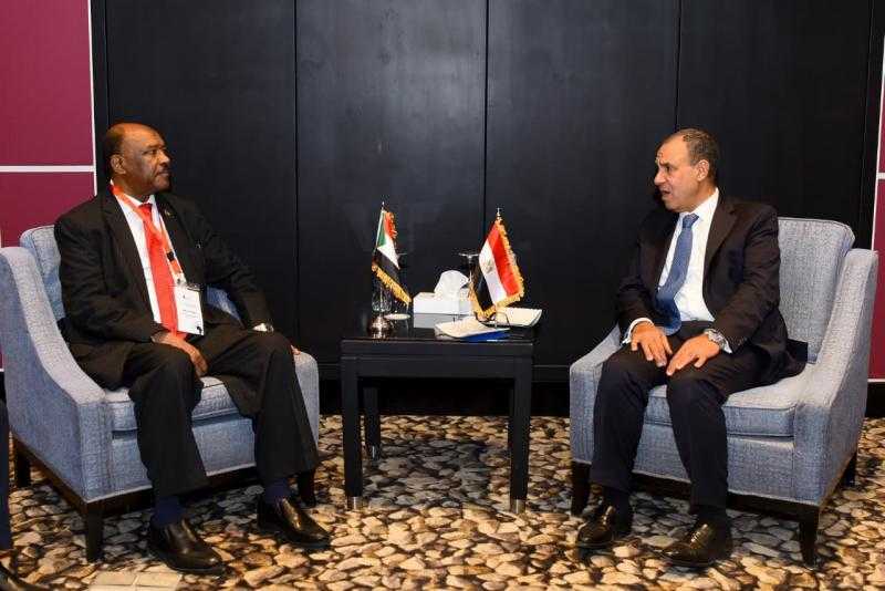 وزير الخارجية يعقد مباحثات مع نظيره السوداني على هامش منتدى أسوان للسلام والتنمية المستدامة