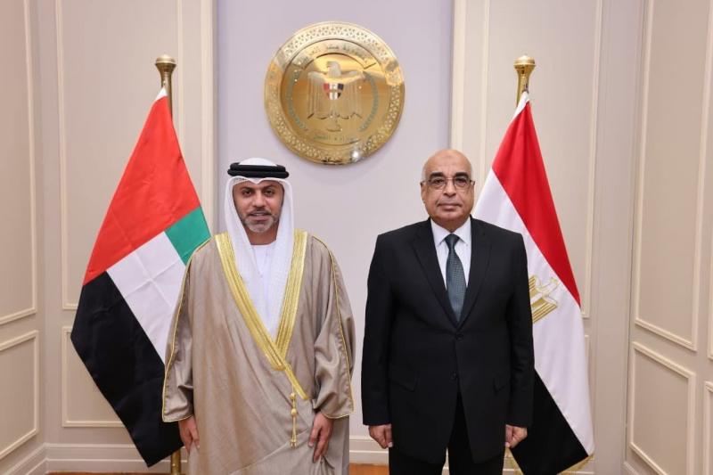 وزير العدل يستقبل سفير دولة الإمارات العربية المتحدة بالقاهرة