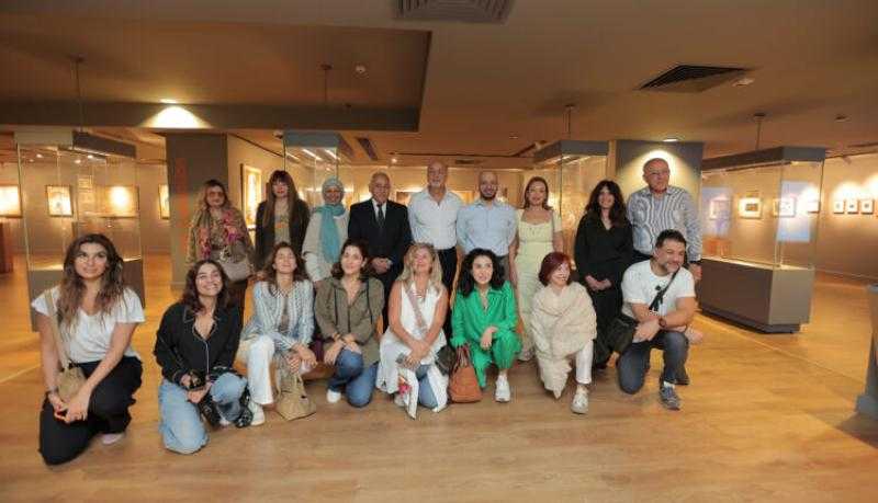 زيارة مميزة من مبادرة The Grand Tour للعرض المتحفي بالبنك الأهلي المصري «صور»