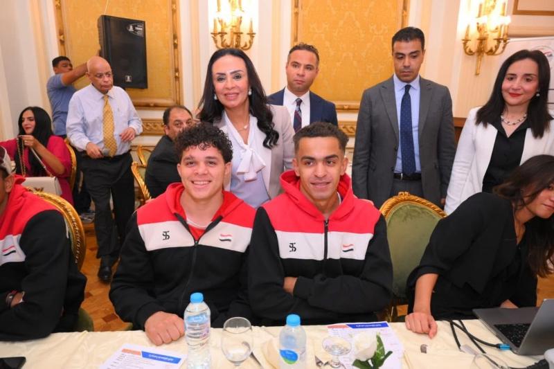 وزيرة التضامن تشهد احتفالية نادي روتاري جيزة نورث بتكريم منتخبات مصر لكرة السلة على الكراسي المتحركة
