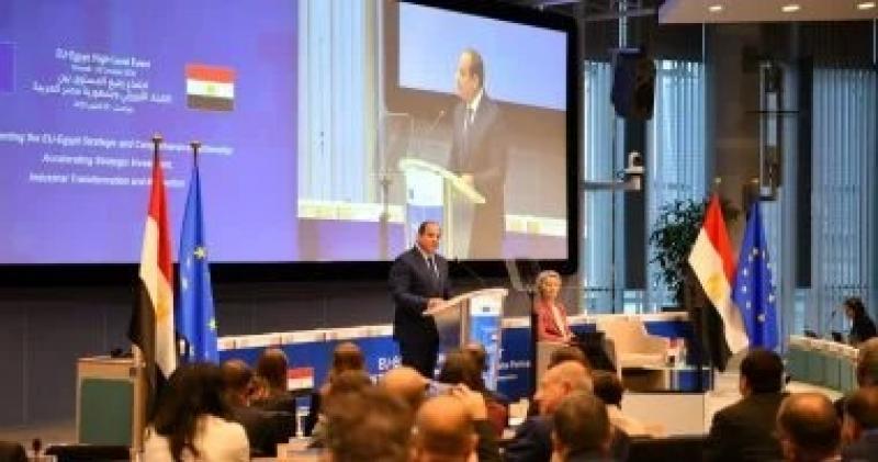 الرئيس السيسي بالقمة المصرية الأوروبية: أدعوكم إلى زيارة مصر والتعرف على البيئة الاستثمارية المحفزة