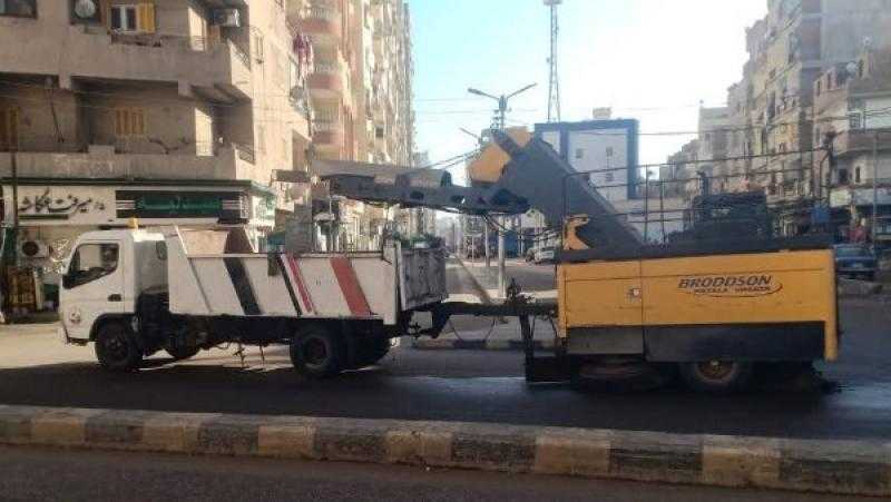 حملات لرفع كفاءة النظافة وقص الأشجار بغرب كفر الشيخ | صور