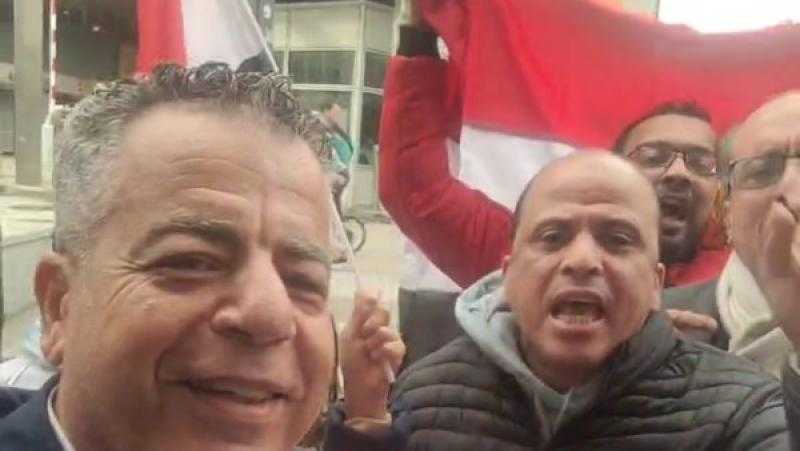 المصريون في بروكسل يصنعون ملحمة وطنية لدعم الرئيس السيسي