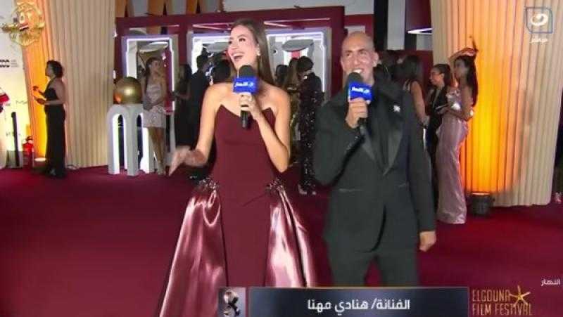 هنادي مهنا: أوحش فستان في مهرجان الجونة السينمائي لونه موف