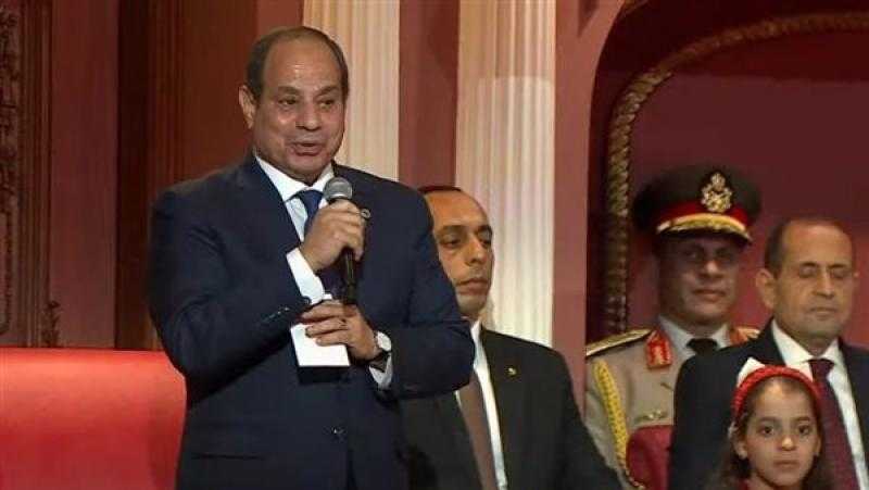 السيسي: الدولة نجحت في ربط سيناء بالدلتا عبر ستة أنفاق أسفل قناة السويس
