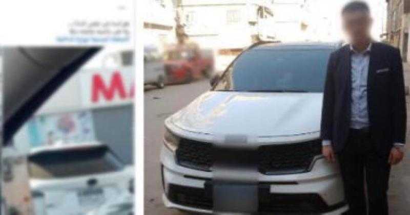 ضبط قائد سيارة استبدل لوحات معدنية خلفية بمصطنعة فى المنوفية