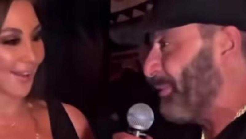 أحمد السقا يغني سيرة الحب في حفل عيد ميلاد إليسا في لبنان