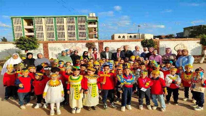 أجواء فرعونية في مدارس المنوفية احتفالًا بقرب افتتاح المتحف المصري الكبير