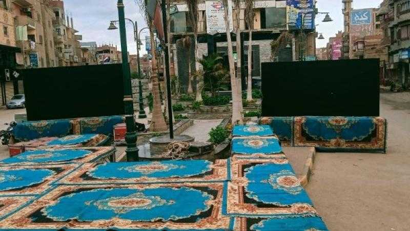 ميادين المنوفية تتزين بشاشات عرض لنقل إحتفالية إفتتاح المتحف الكبير