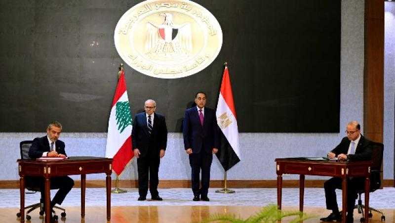 رئيسا وزراء مصر ولبنان يشهدان توقيع عدد من مذكرات التفاهم وبروتوكولات التعاون بين البلدين