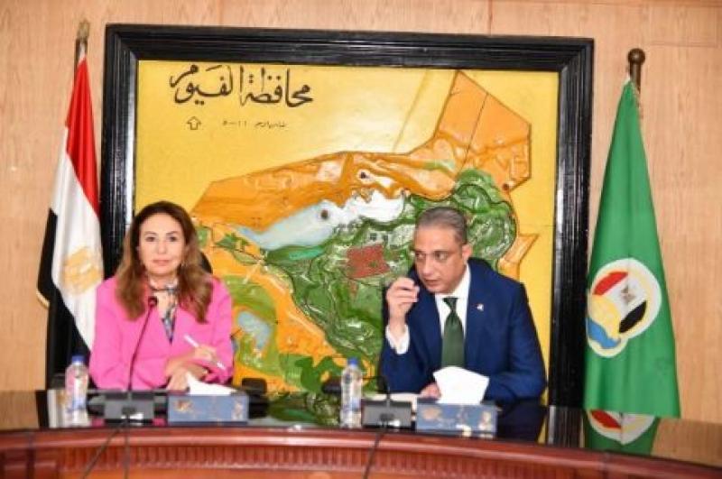 محافظ الفيوم ونائب وزير الاتصالات يبحثان تحويل المحافظة إلى رقمية.. صور