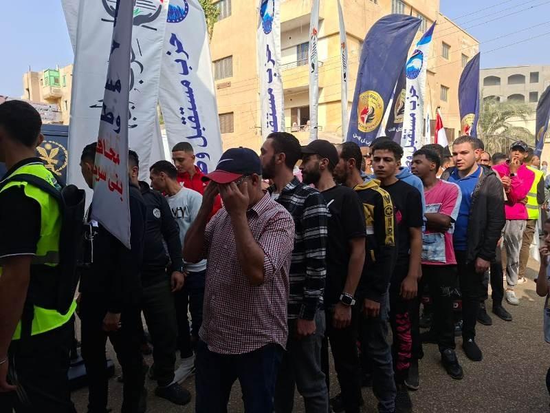 إقبال كبير على اللجان في اليوم الأول لانتخابات مجلس النواب في بني سويف| صور