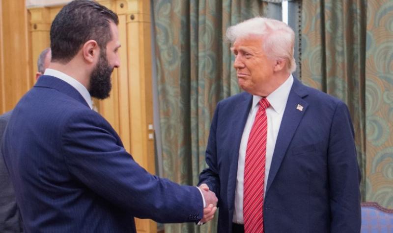 أحمد الشرع أول رئيس سورى يدخل المكتب البيضاوى ويجرى مباحثات مع ترامب