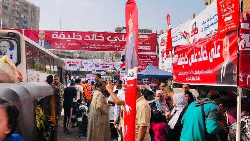 الناخبون يتوافدون على لجنة مدرسة الشيخة جواهر الثانوية ببولاق الدكرور