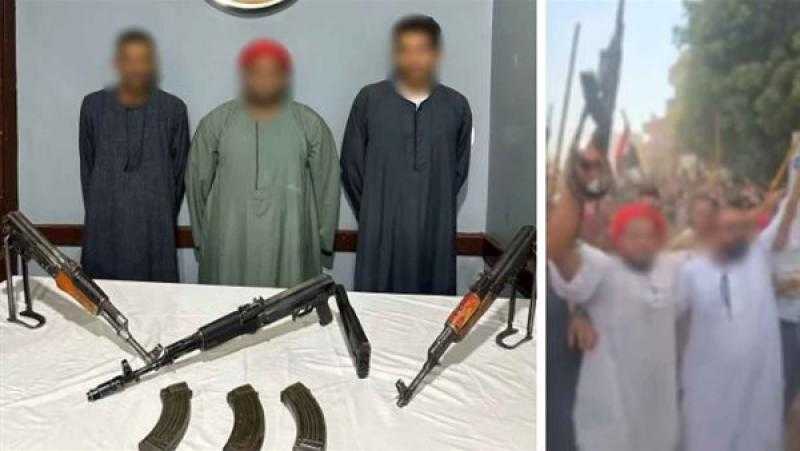 ضبط المتهمين بإطلاق الأعيرة النارية ابتهاجا بفوز قريبهم بانتخابات مجلس النواب بقنا