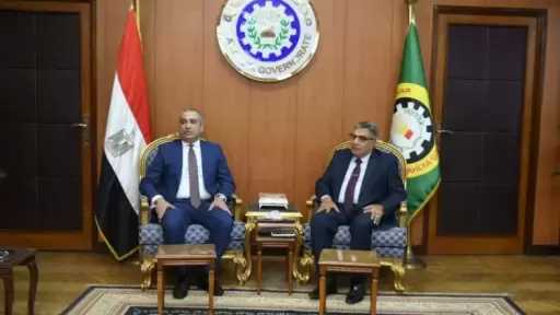 لتعزيز سبل دعم المزارعين.. محافظ الدقهلية يستقبل الرئيس التنفيذي للبنك الزراعي المصري