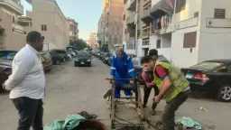 رئيس مياه القناة: إصلاح خط نفق السويس وتطهير حي الضواحي ببورسعيد.. صور