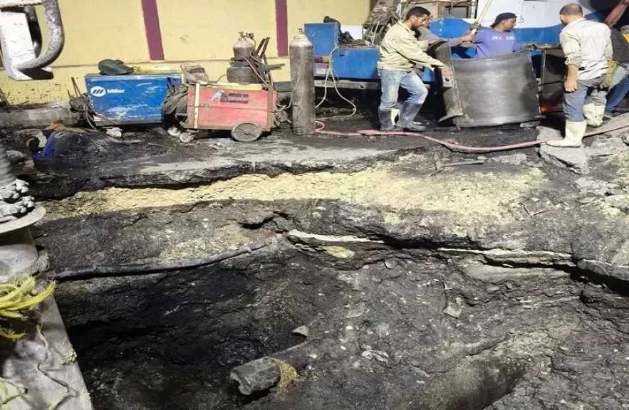 كسر مفاجئ بخط مياه رئيسي أمام مستشفى أم المصريين يقطع الخدمة عن عدة مناطق بالجيزة