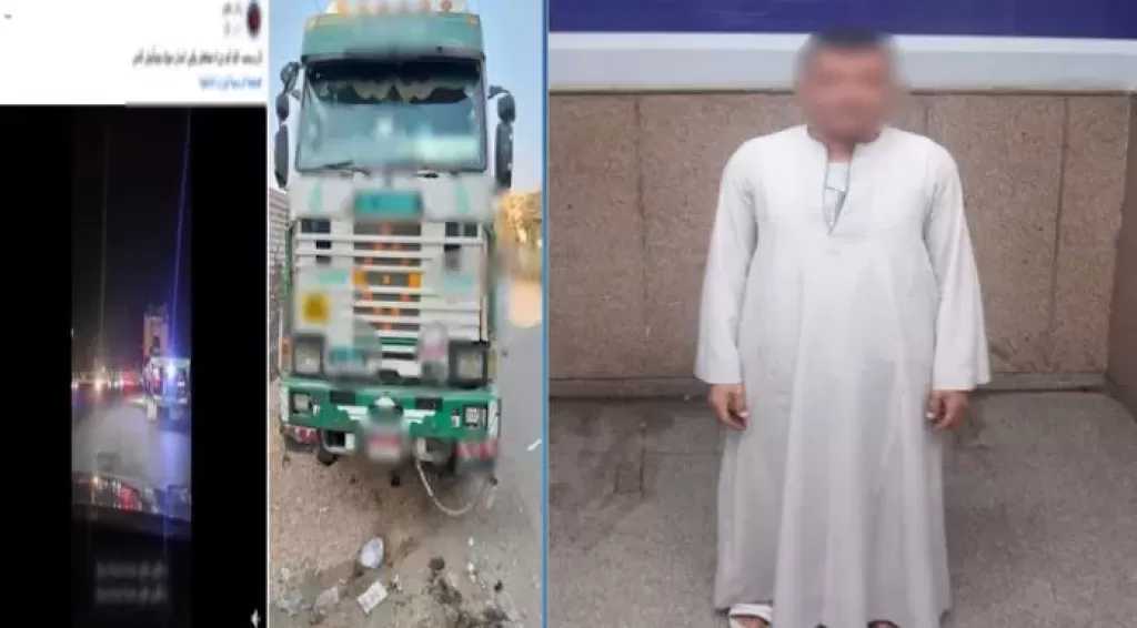 وضع كشاف عالي الإضاءة.. القبض على سائق سيارة نقل عرض حياة المواطنين للخطر