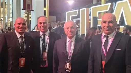 محمد زيدان يصل حفل قرعة كأس العالم