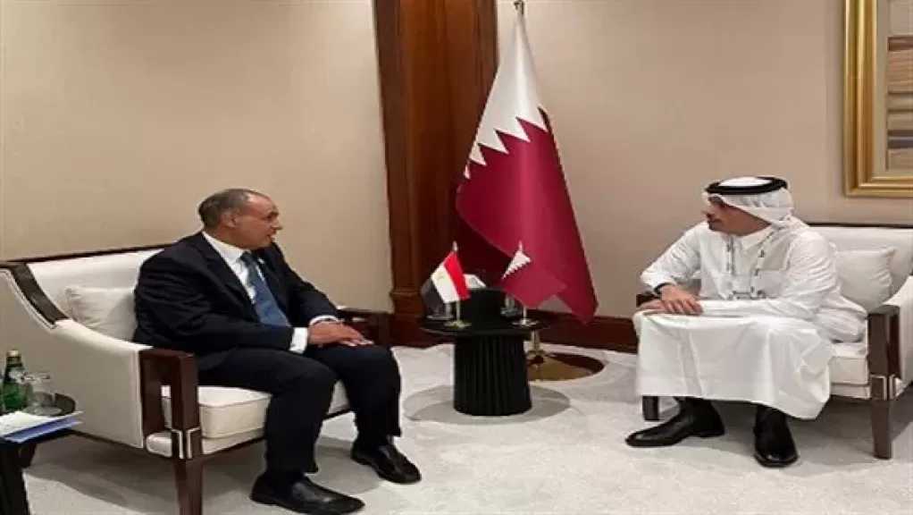 وزير الخارجية يلتقي رئيس مجلس الوزراء وزير الخارجية القطري في الدوحة