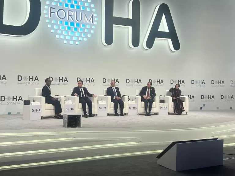 وزير الخارجية يشارك في جلسة بشأن مسارات السلام بغزة